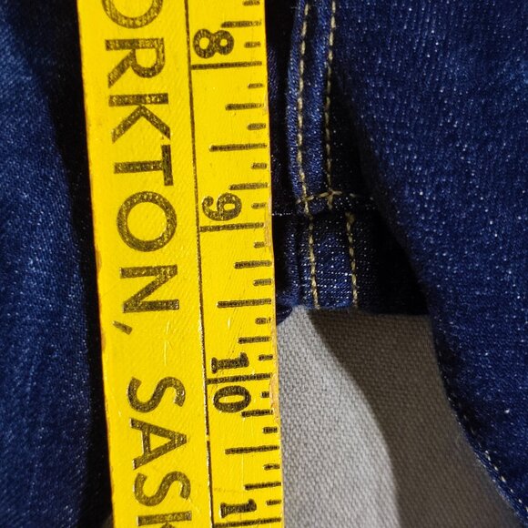 Mavy Jeans shorts women's size 31 ink blue colour Karly mid rise ripped denim - Picture 13 of 14